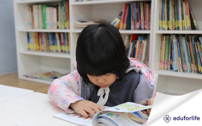 Môi trường thư viện lành mạnh giúp trẻ phát triển tốt về trí tuệ, tư duy