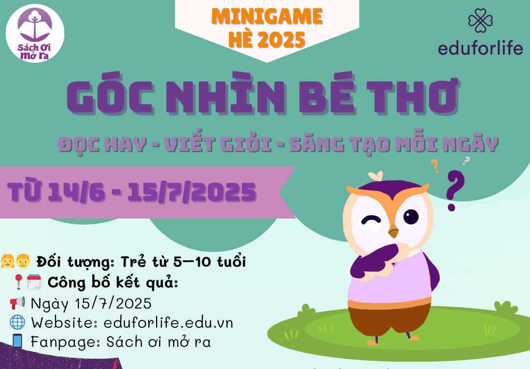 🎯 MINIGAME HÈ 2025: GÓC NHÌN BÉ THƠ – REVIEW CỰC PHẨM & SÁNG TẠO KHÔNG GIỚI HẠN