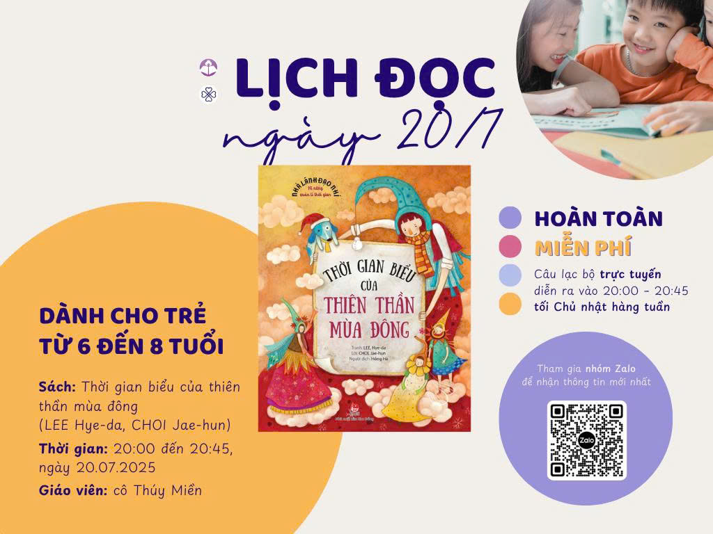 Đọc sách cùng con – Tuần 15: “Thời gian biểu của thiên thần mùa đông”