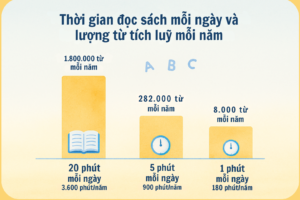 Thay đổi kỳ diệu bắt đầu từ 20 phút đọc sách mỗi ngày