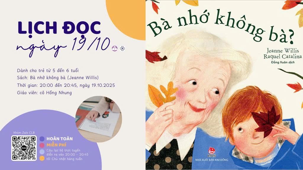 Bà nhớ không bà | Đọc sách cùng con – Tuần 27
