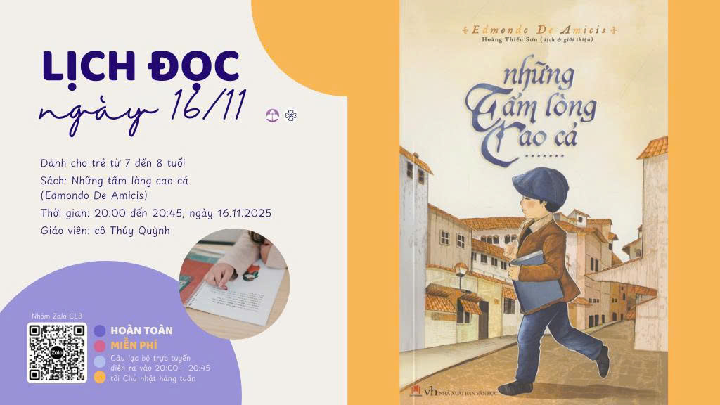 Những tấm lòng cao cả | Đọc sách cùng con – Tuần 31