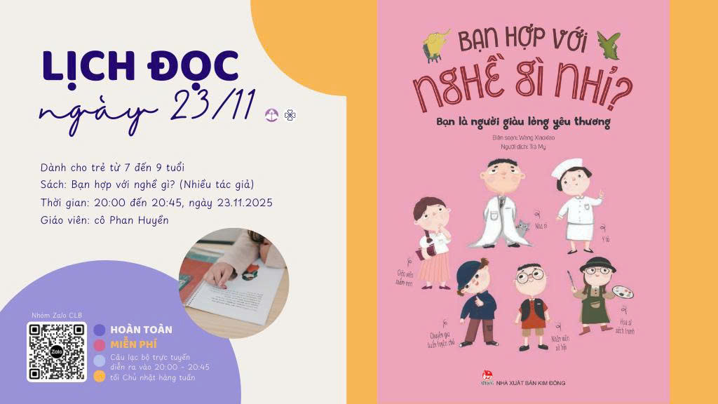 Bạn hợp với nghề gì? | Đọc sách cùng con – Tuần 32