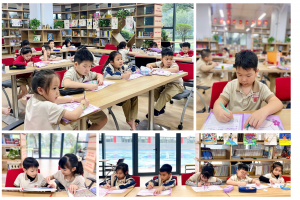 Văn hóa đọc trong trường học: Học sinh Ngôi Sao Hoàng Mai tranh luận khi đọc sách