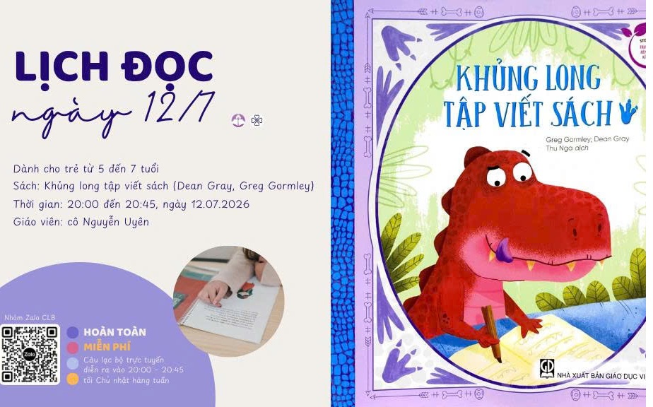 Khủng long tập viết sách | Cả nhà cùng đọc – Tuần 58